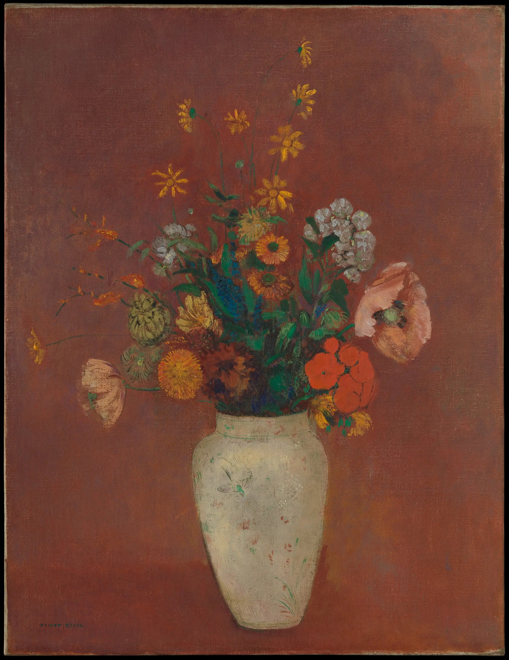Bouquet dans un vase chinois - Odilon Redon - Alpha Reproduction