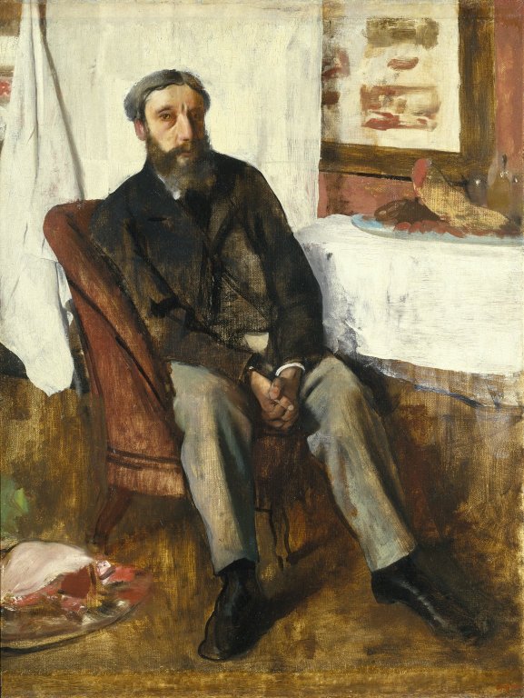 Reproduction du tableau « Portrait d'homme - Edgar Degas » par Alpha Reproduction en peinture à l’huile