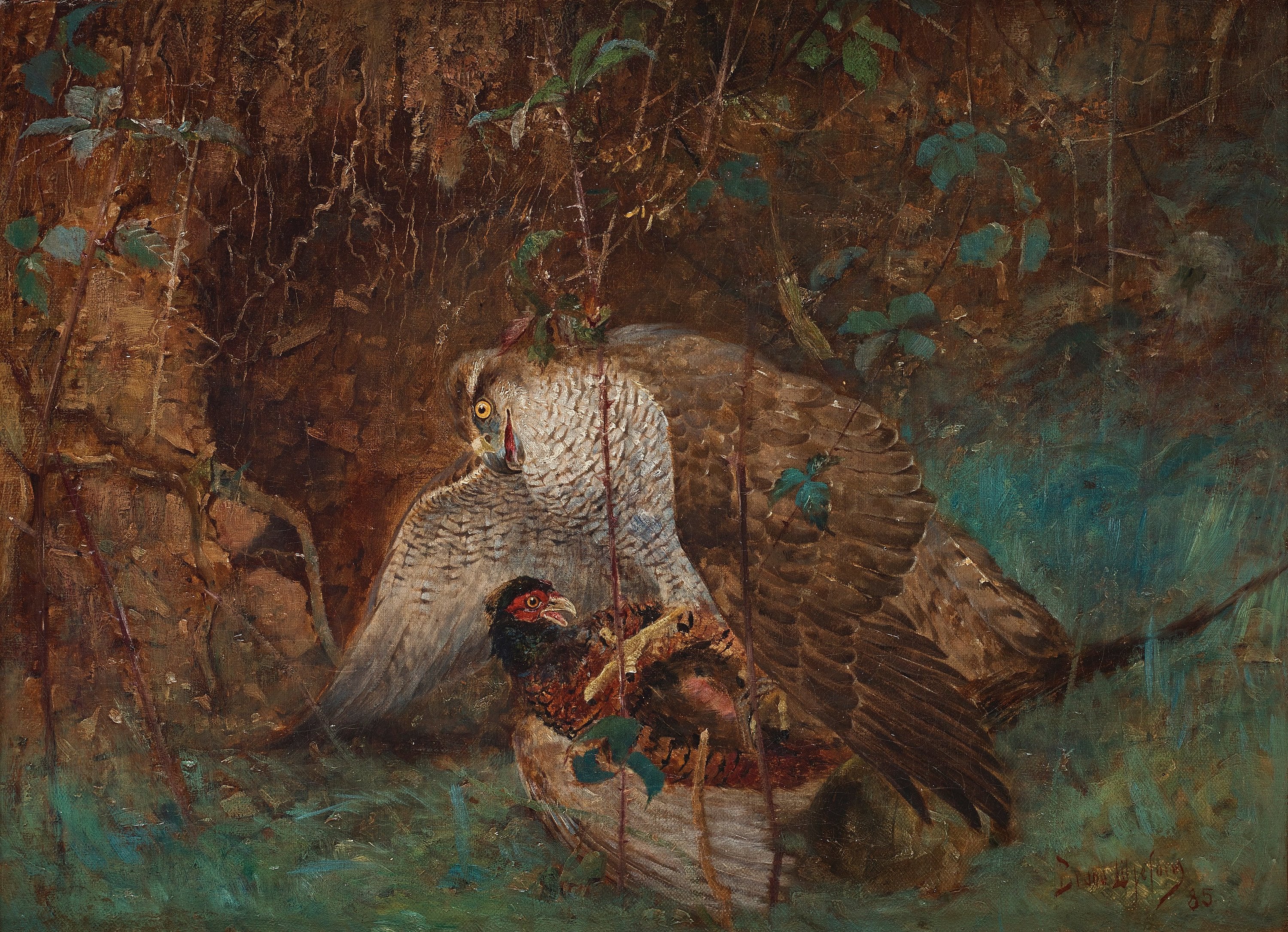 Autour des palombes et faisan - Bruno Liljefors