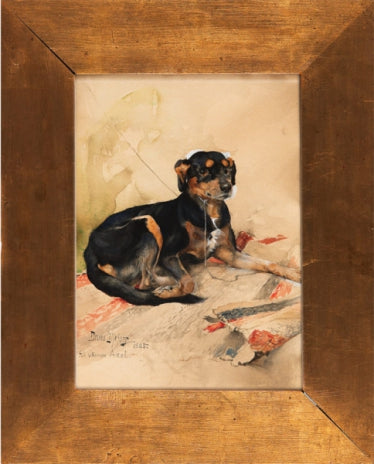 Chien de chasse au repos - Bruno Liljefors