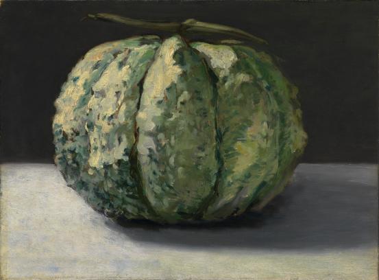 Reproduction du tableau « Nature morte, melon - Édouard Manet » par Alpha Reproduction en peinture à l’huile