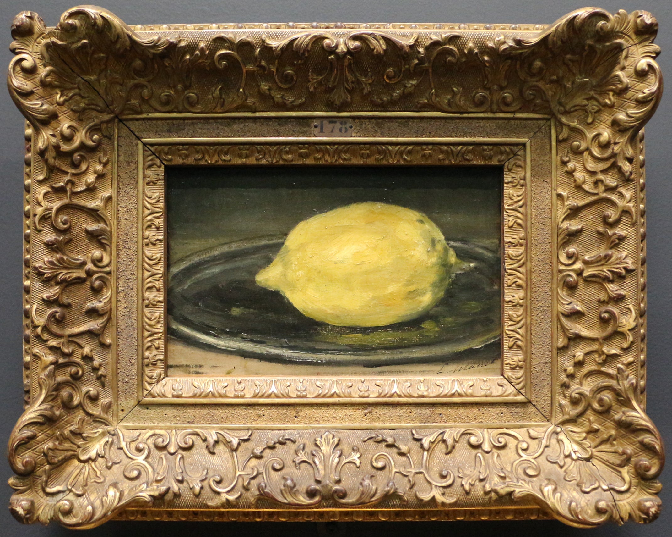 Reproduction du tableau « Le Citron - Édouard Manet » par Alpha Reproduction en peinture à l’huile