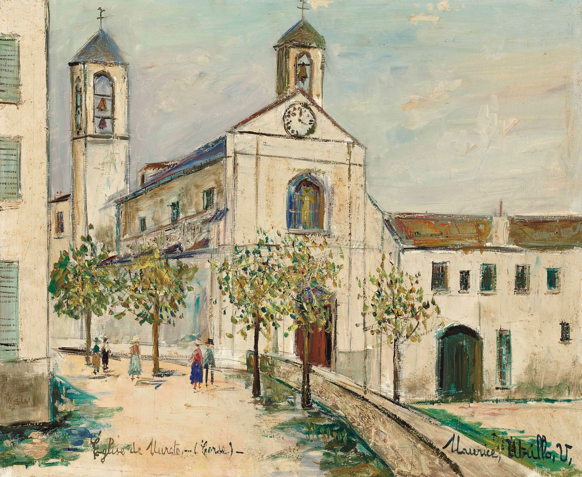 Église de Murato, Corse - Maurice Utrillo