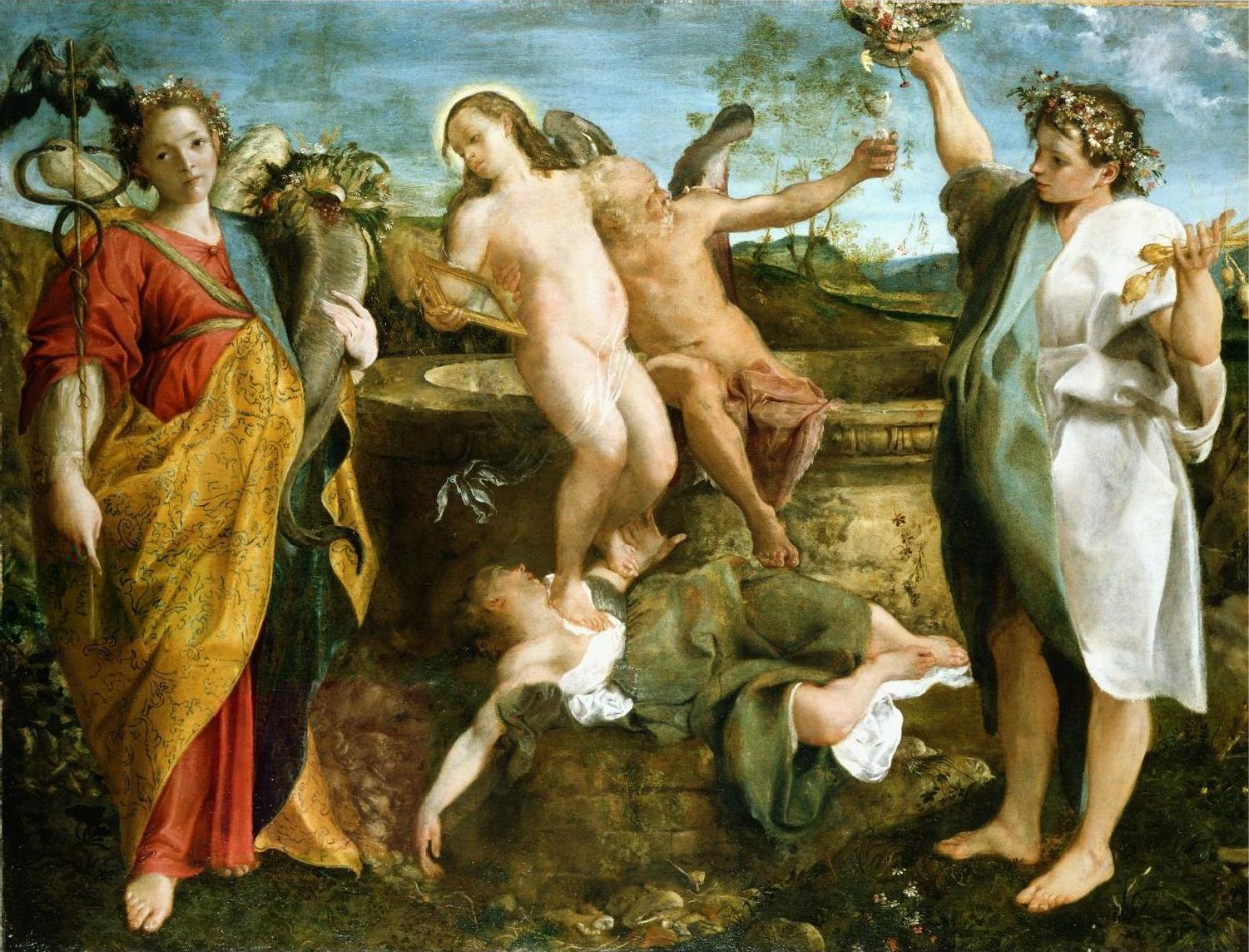 Une allégorie de la vérité et du temps - Annibale Carracci