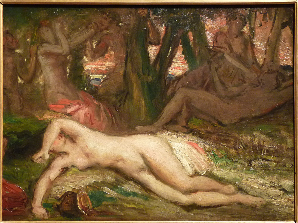 Bacchante et satyres - Théodore Chassériau - Alpha Reproduction