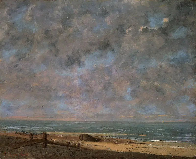 Море, в Этрета - Гюстав Курбе