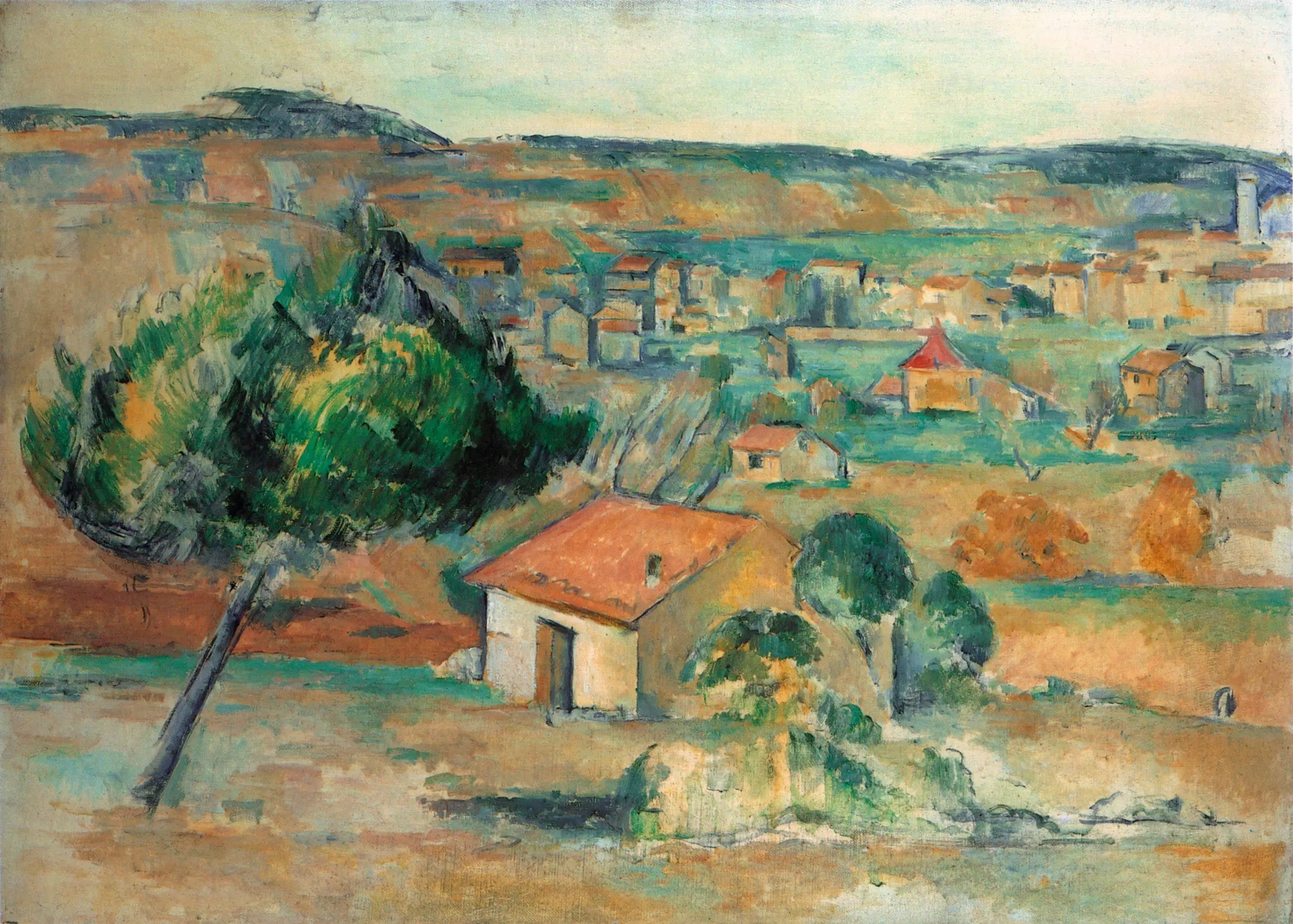 Reproduction du tableau « Gardanne vu du Claou - Paul Cézanne » par Alpha Reproduction en peinture à l’huile