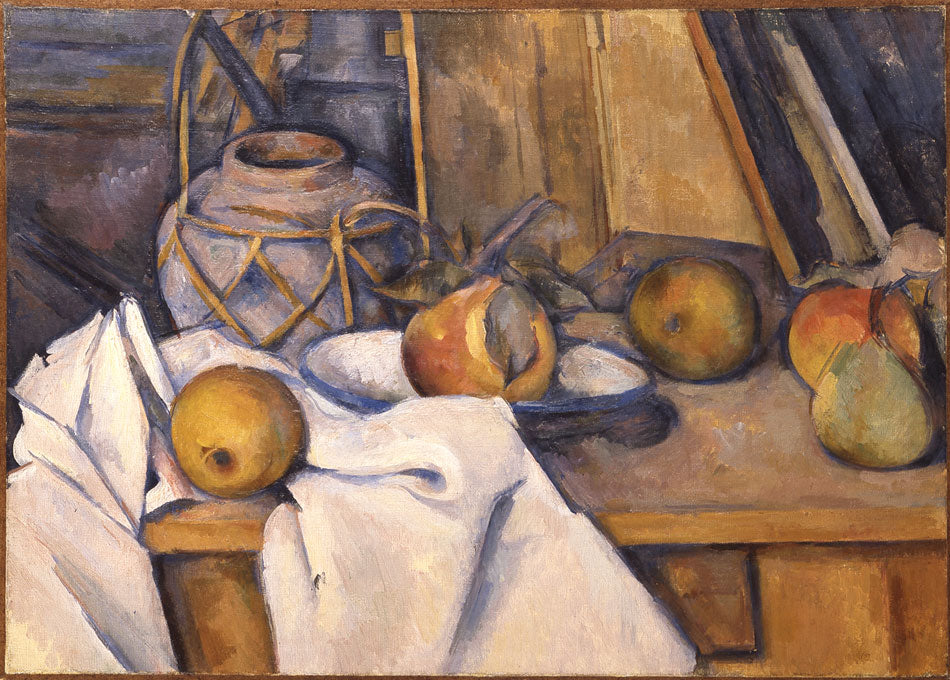 Reproduction du tableau « Fruits et pot de gingembre - Paul Cézanne » par Alpha Reproduction en peinture à l’huile