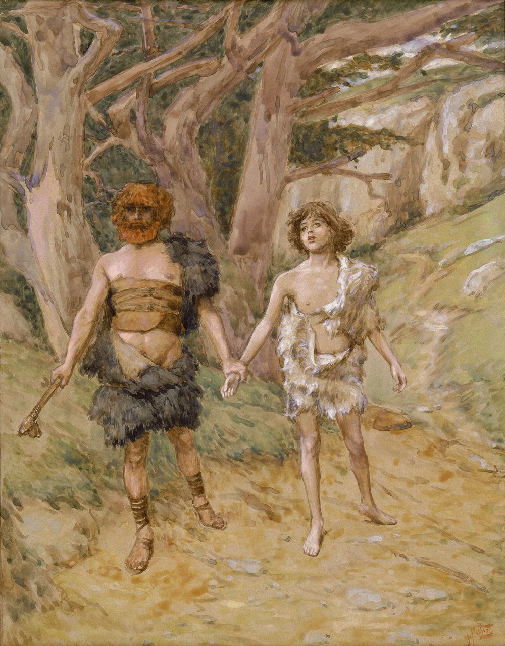 Caïn conduit Abel à la mort - James Tissot - Alpha Reproduction