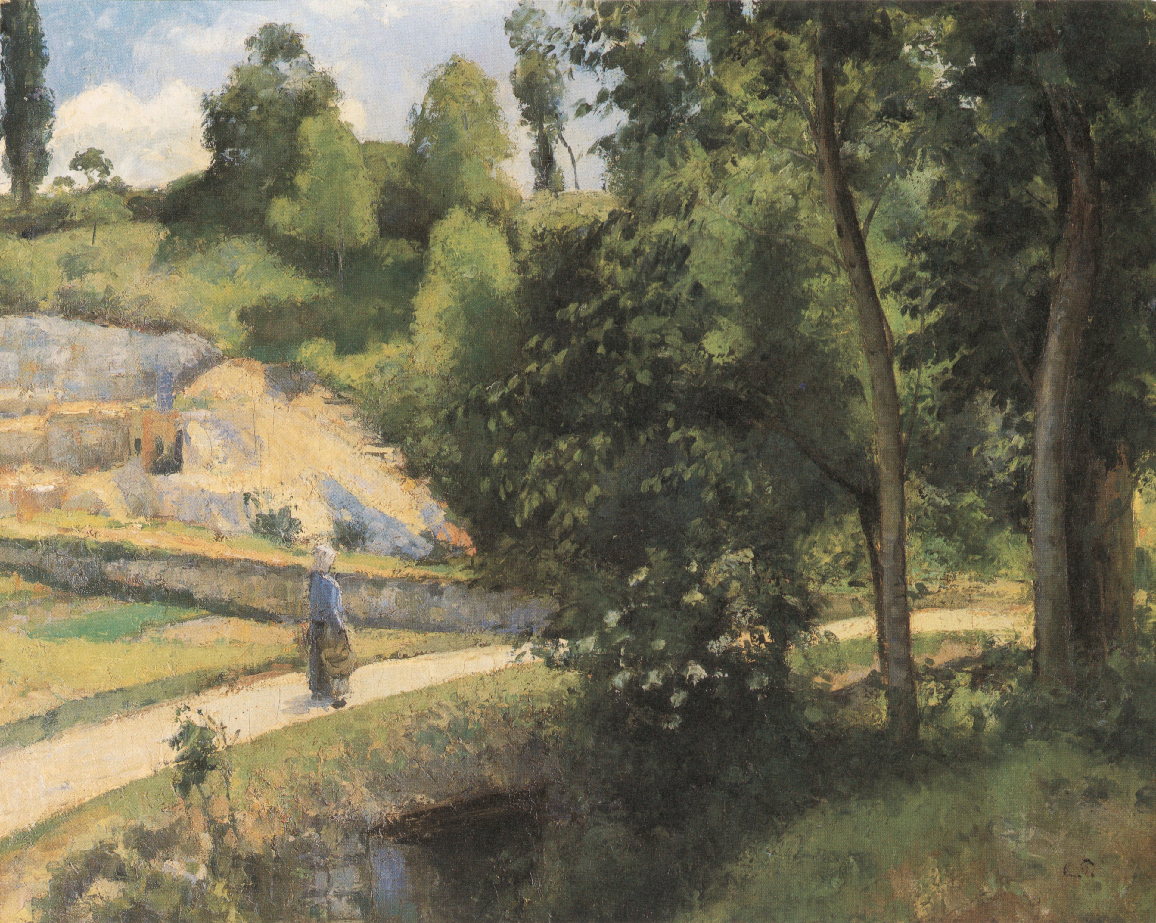 Reproduction du tableau « La Carrière, Pontoise - Camille Pissarro » par Alpha Reproduction en peinture à l’huile