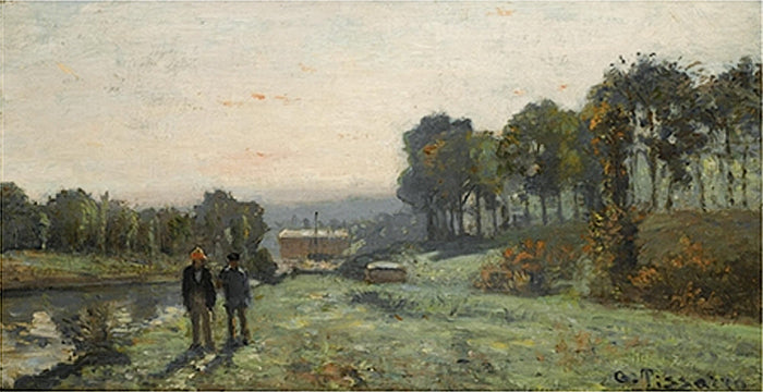 Reproduction du tableau « La Machine de Marly à Bougival - Camille Pissarro » par Alpha Reproduction en peinture à l’huile