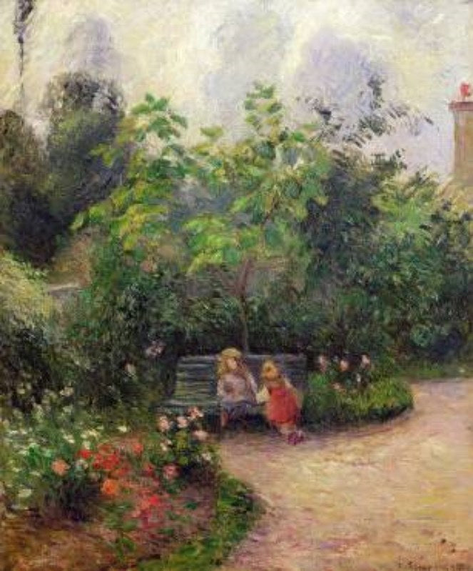 Reproduction du tableau « Coin de jardin à l'Hermitage. Pontoise - Camille Pissarro » par Alpha Reproduction en peinture à l’huile