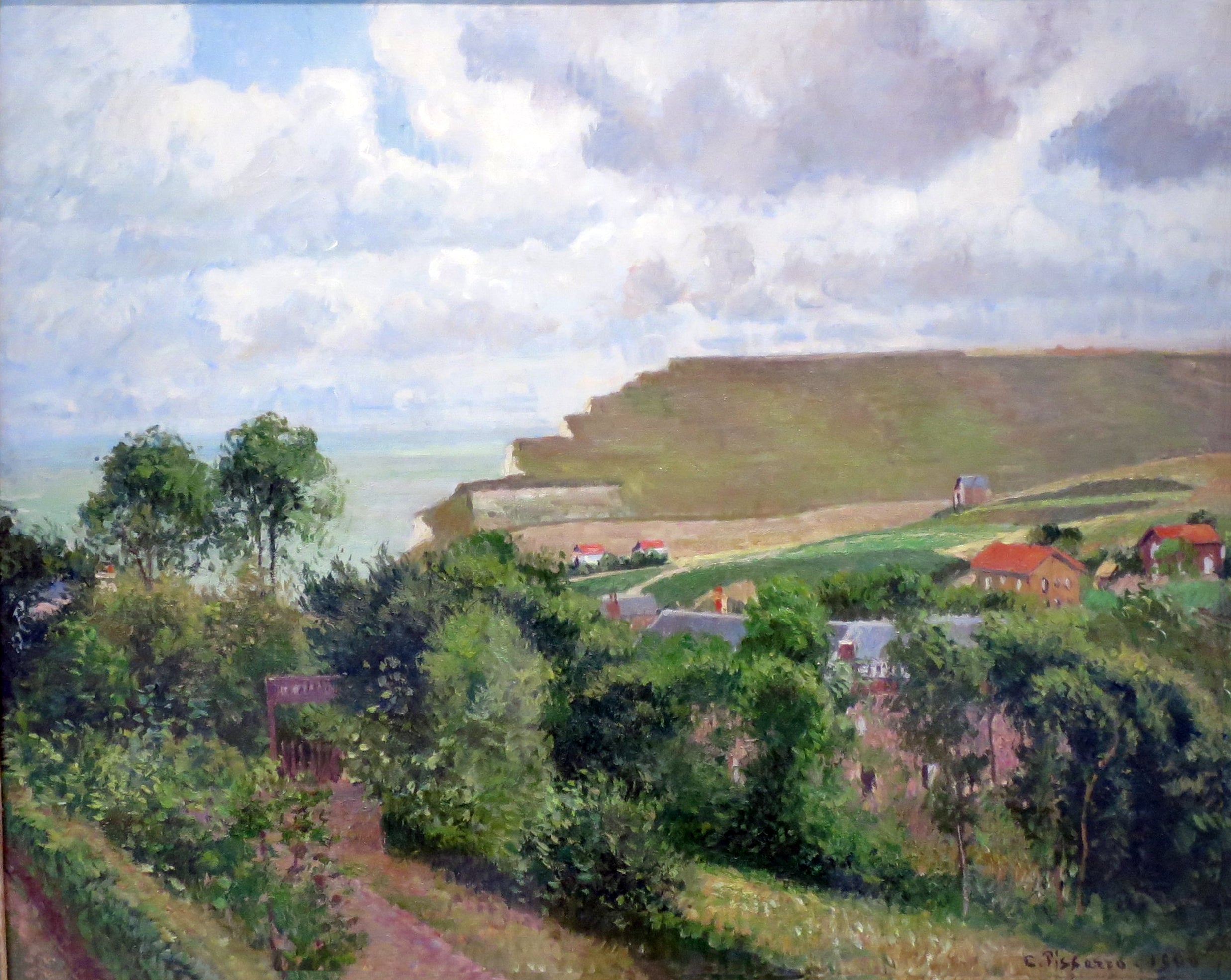 Reproduction du tableau « Vue de Berneval - Camille Pissarro » par Alpha Reproduction en peinture à l’huile