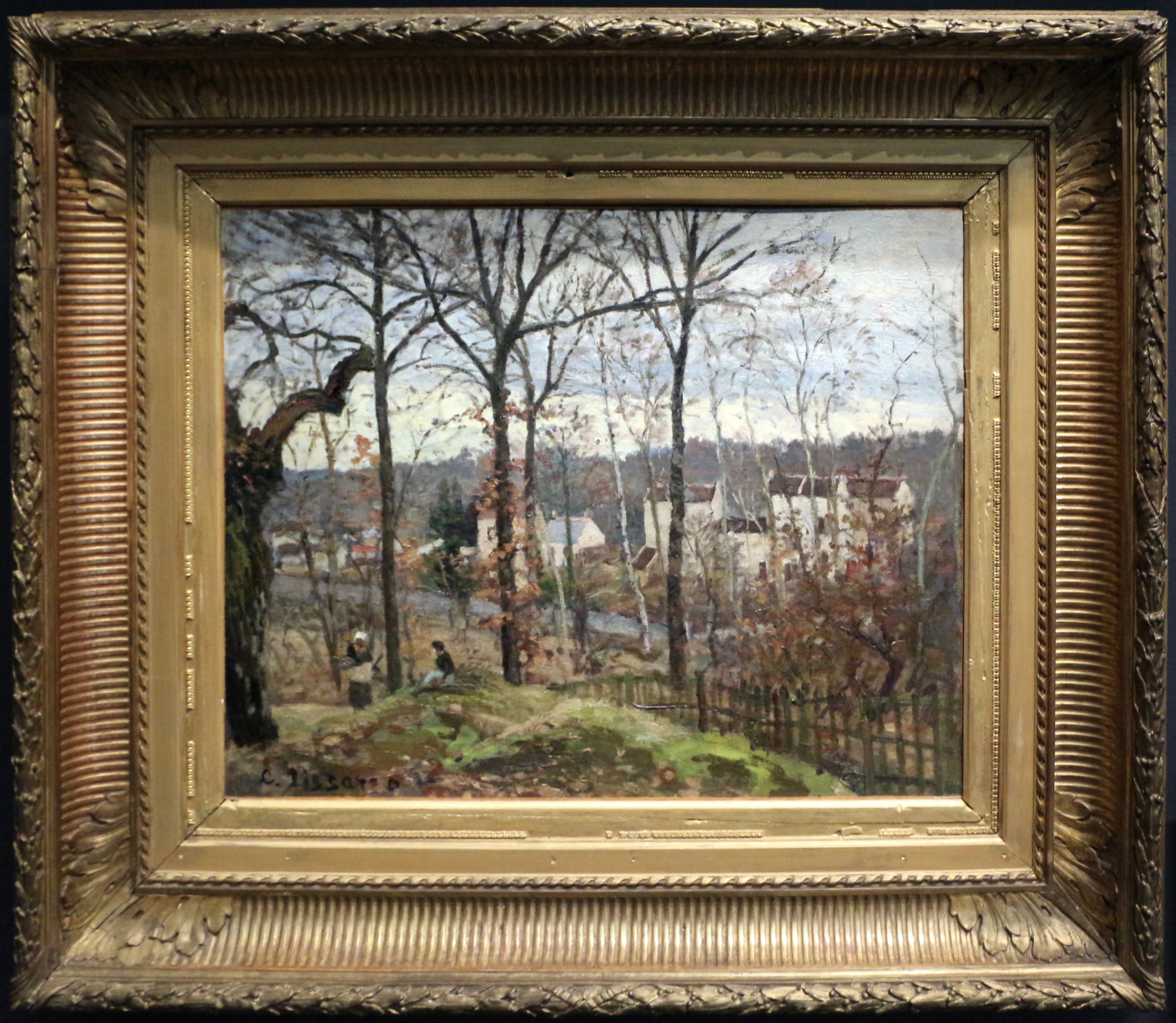 Reproduction du tableau « Paysage d'hiver à Louveciennes - Camille Pissarro » par Alpha Reproduction en peinture à l’huile