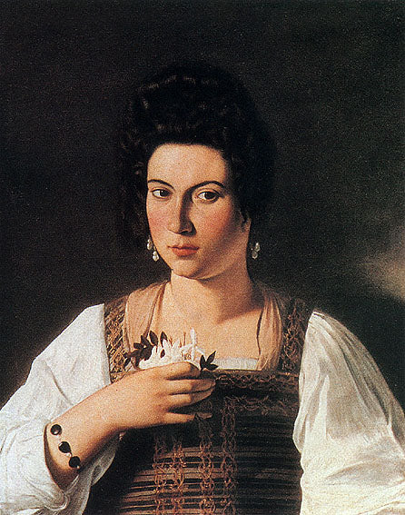 Reproduction du tableau « Portrait d'une courtisane - Le Caravage » par Alpha Reproduction en peinture à l’huile