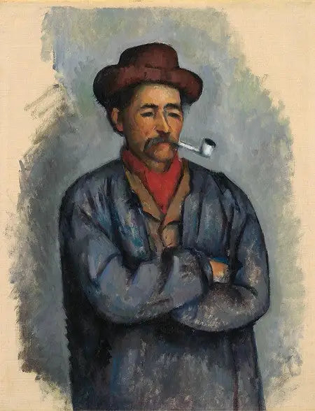 Reproduction du tableau « L'Homme à la pipe - Paul Cézanne » par Alpha Reproduction en peinture à l’huile