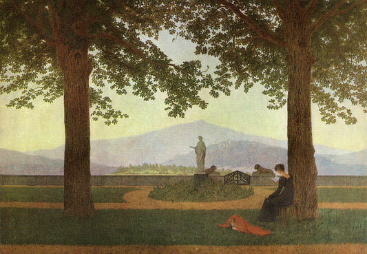 La Terrasse de Jardin - Caspar David Friedrich