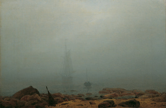 Rivage dans le brouillard - Caspar David Friedrich