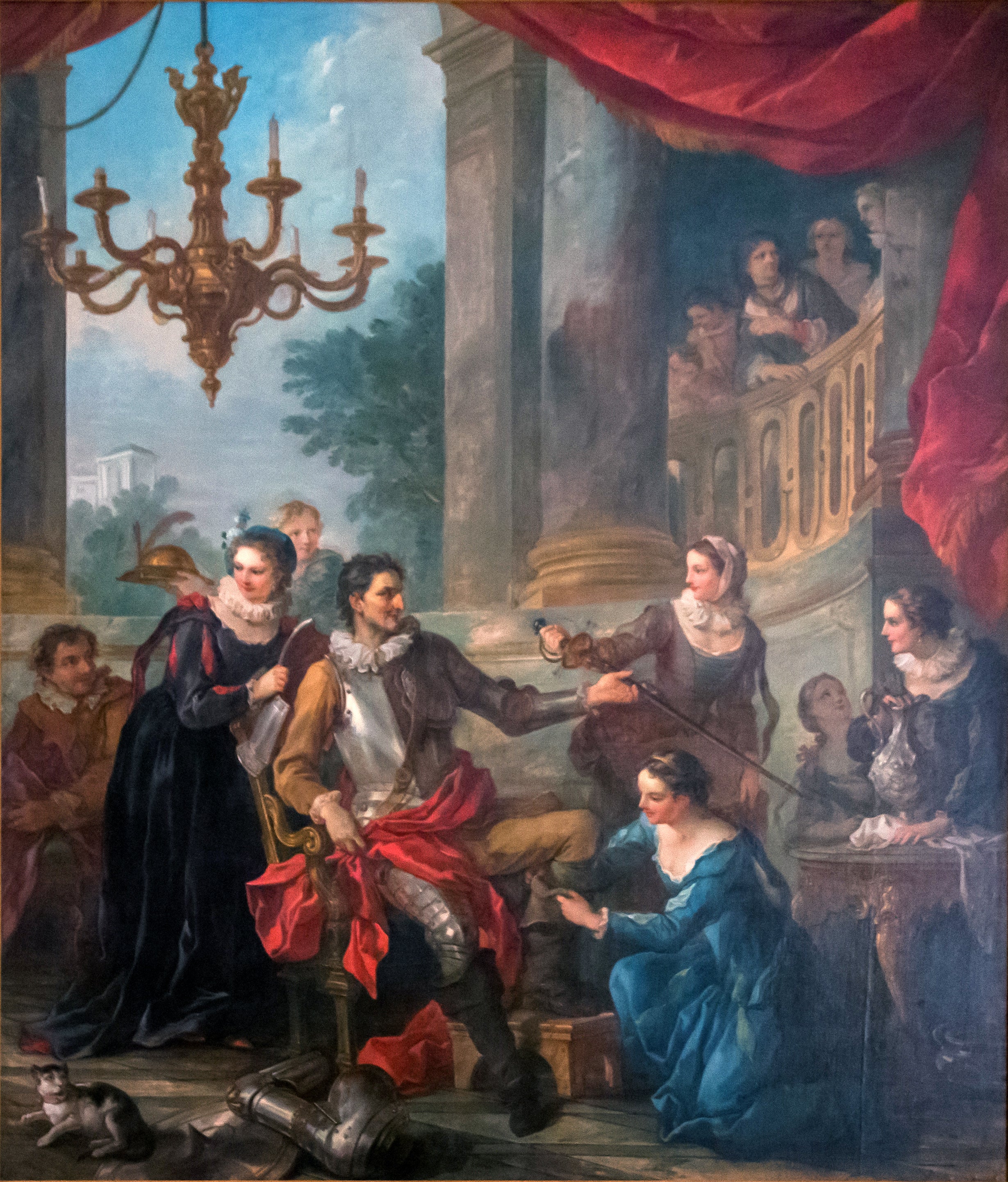 Don Quichotte déshabillé par les demoiselles de la duchesse - Charles-Joseph Natoire