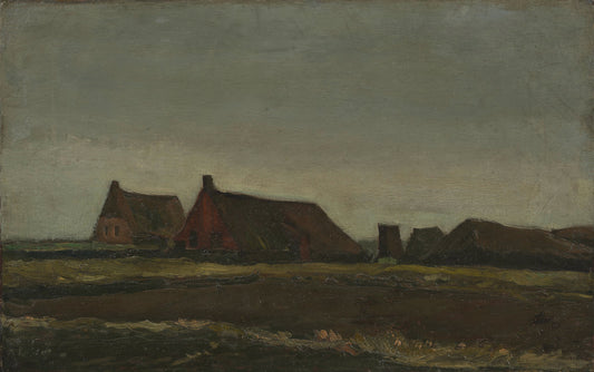 Reproduction du tableau « Chalets - Vincent van Gogh » par Alpha Reproduction en peinture à l’huile