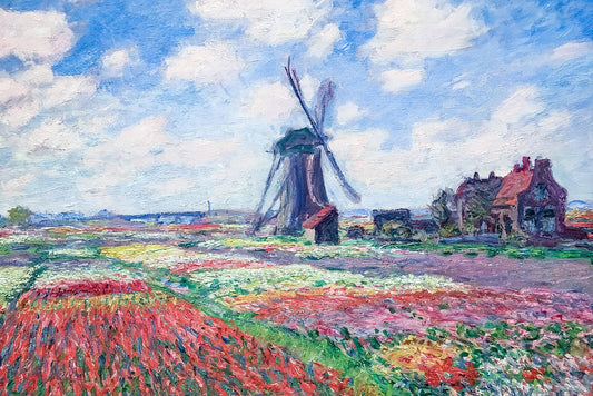Тюльпановые поля в Голландии – Клод Моне (1886)