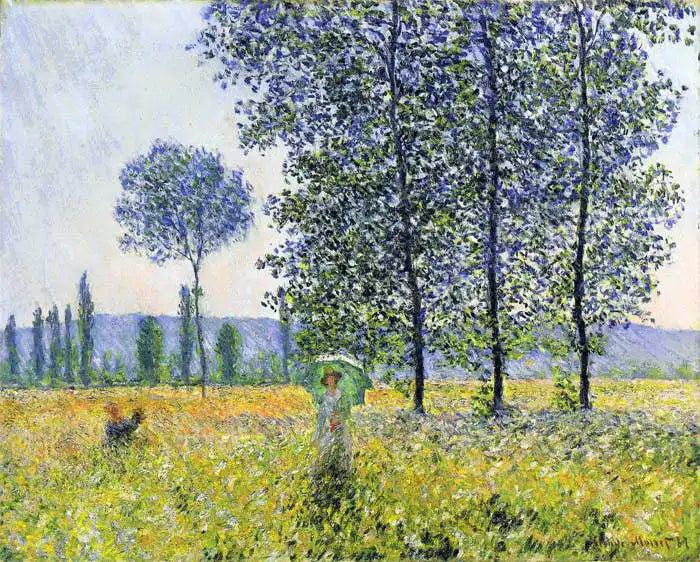 🎨 Весенние поля – Клод Моне, около 1887 года