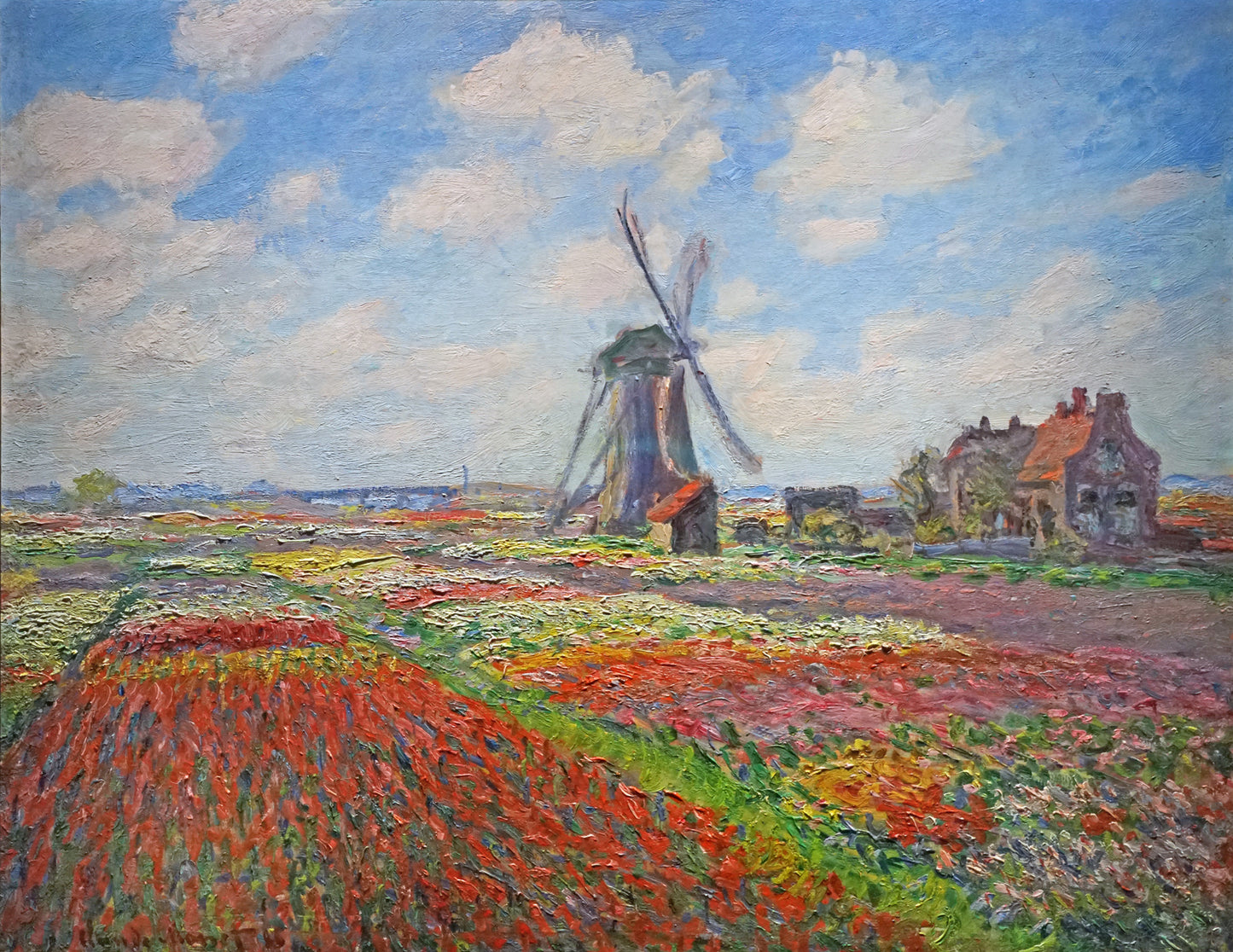 🌷 Тюльпановые поля в Голландии – Клод Моне (1886)