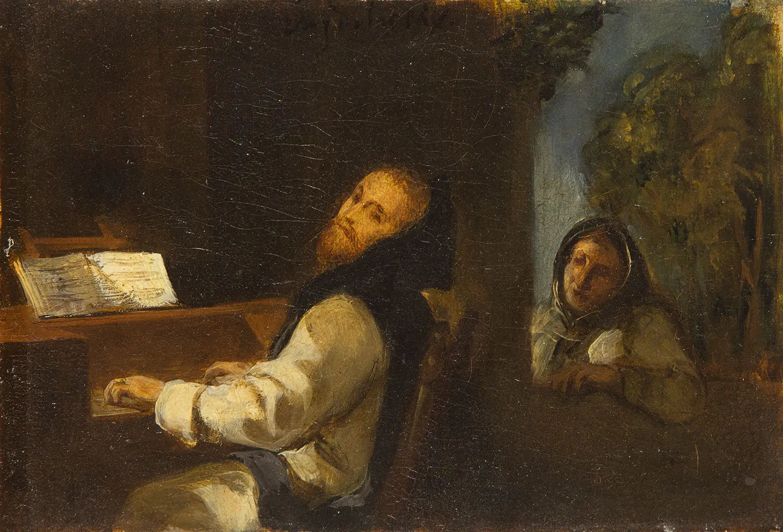 Reproduction du tableau « Charles Quint au monastère de Yuste - Eugène Delacroix » par Alpha Reproduction en peinture à l’huile