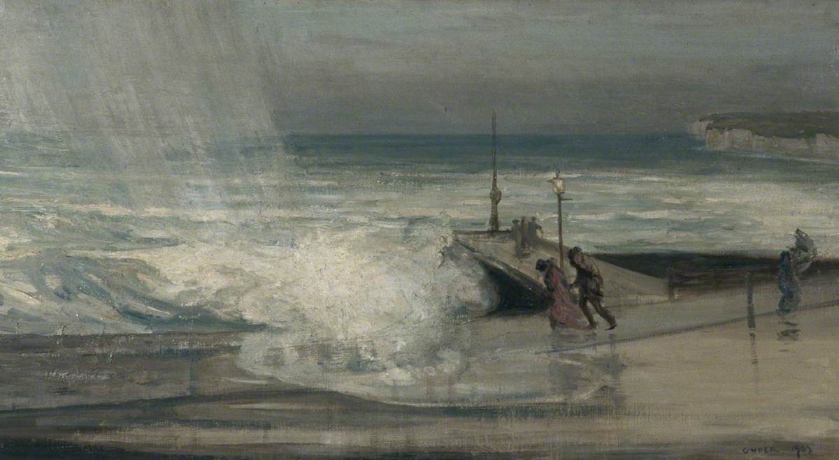 Journée orageuse à Brighton dans le Sussex de l’Est - Charles Conder - Alpha Reproduction