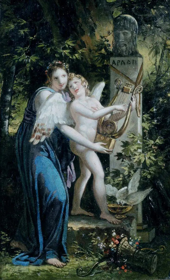 Érato et l’Amour - Charles Meynier - Alpha Reproduction