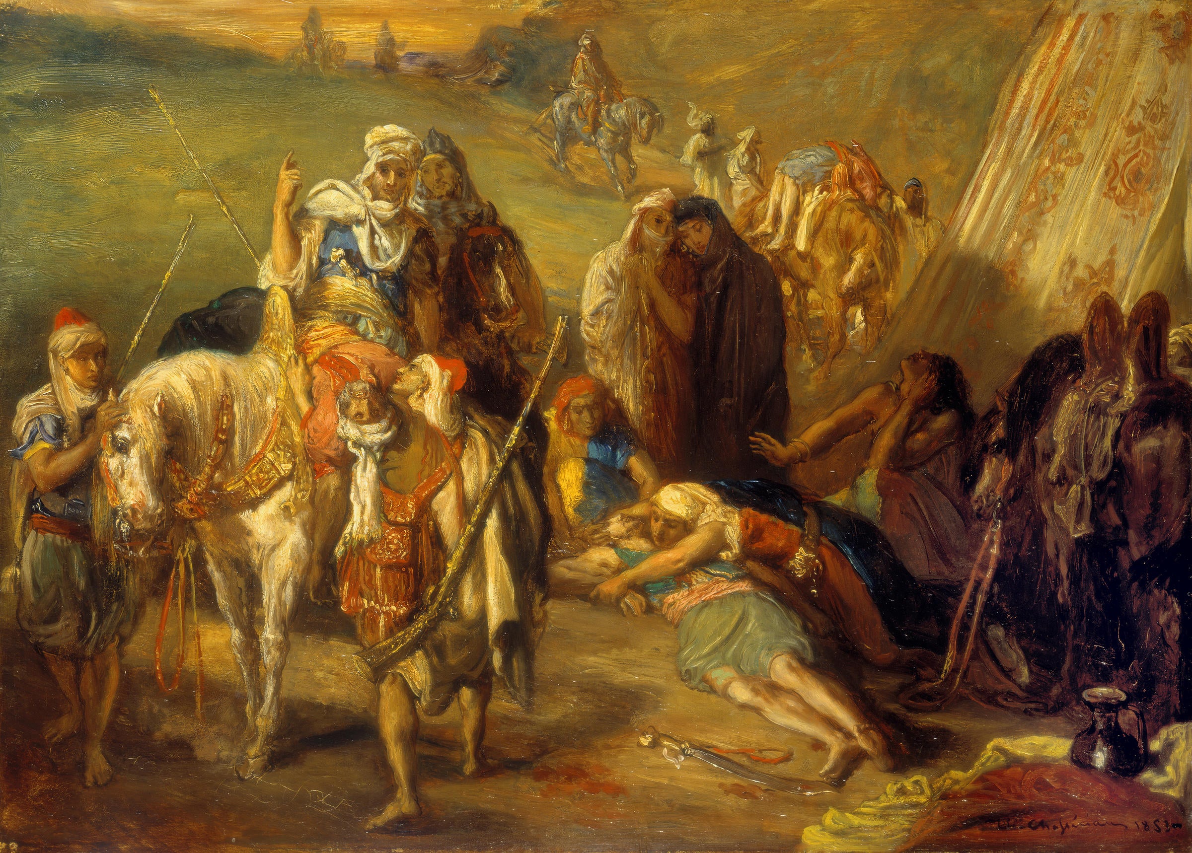 Retour des blessés - Théodore Chassériau