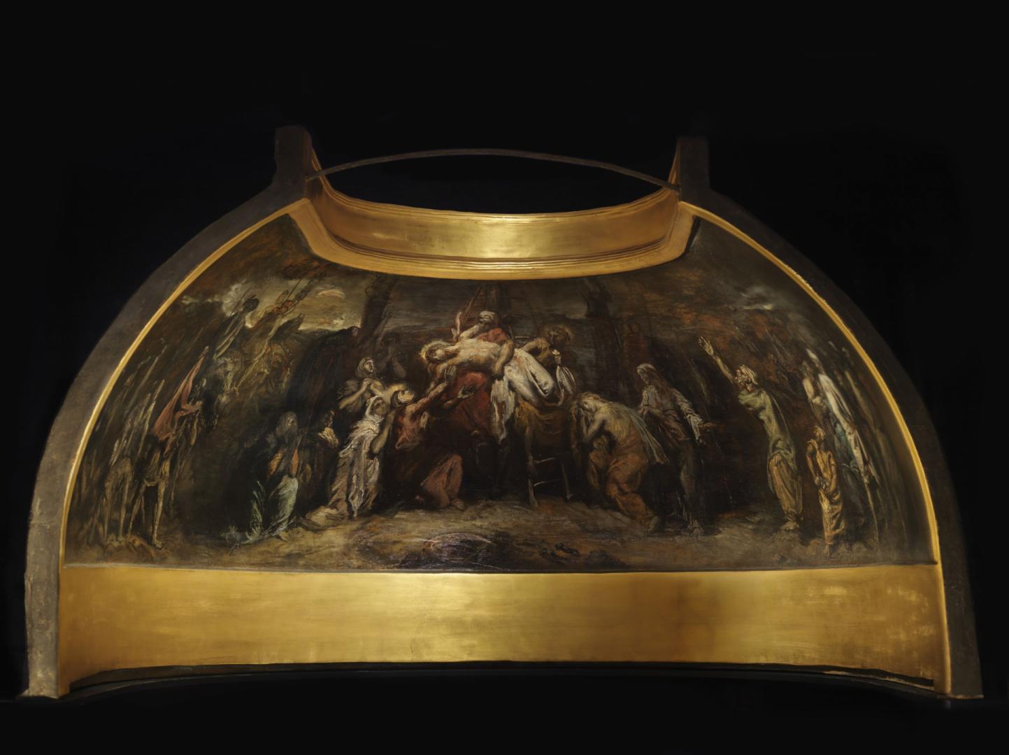 Maquette de l'hémicycle de l'église Saint-Philippe du Roule : "Le Christ descendu de la croix" - Théodore Chassériau