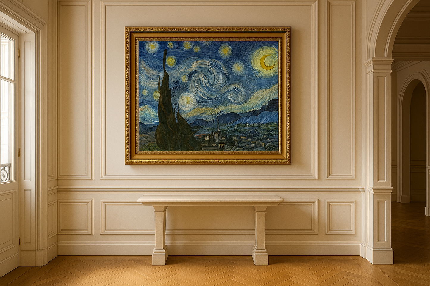 🌌 Звёздная ночь – Винсент ван Гог (1889)