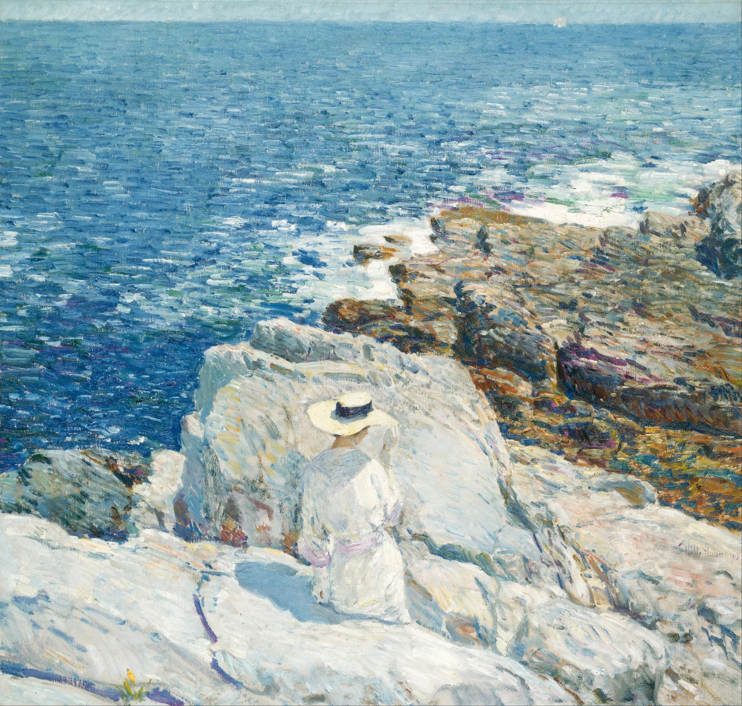 Les corniches sud Appledore - Childe Hassam - Alpha Reproduction