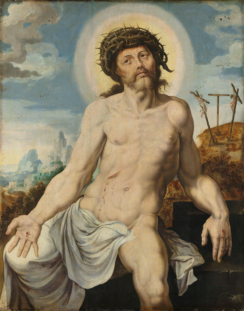 le Christ en Christ de Douleur - Maarten van Heemskerck