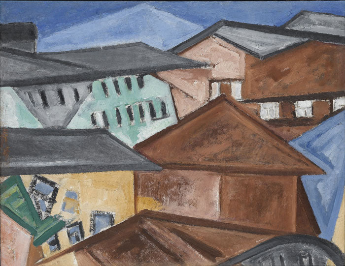 Paysage urbain. Toits - Olga Rozanova