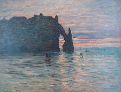 🎨 Закат в Этрета – Клод Моне, 1883