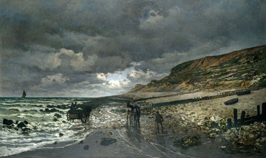 🌫️ Мыс Ла Эв при отливе Клод Моне (1865)