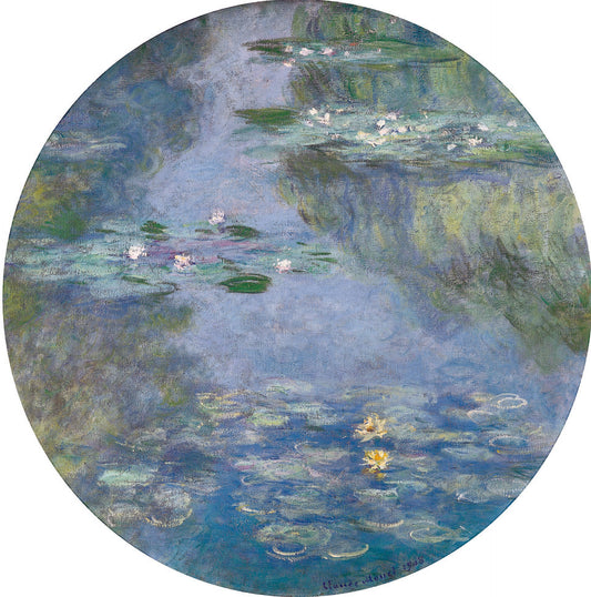 🎨 Кувшинки (круглый формат) – Клод Моне, 1908