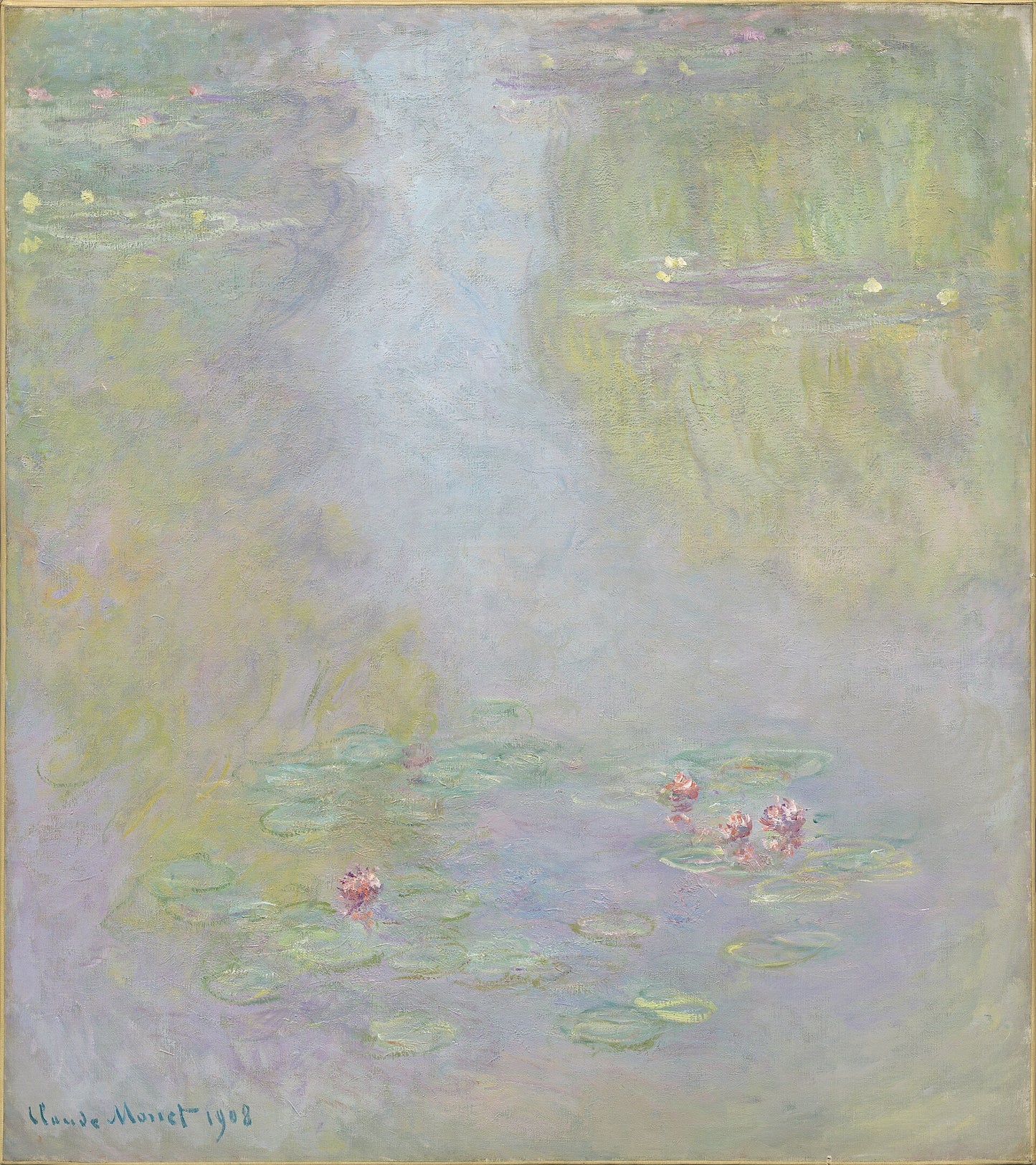 🎨 Кувшинки – Туман и нежность, Клод Моне, 1908