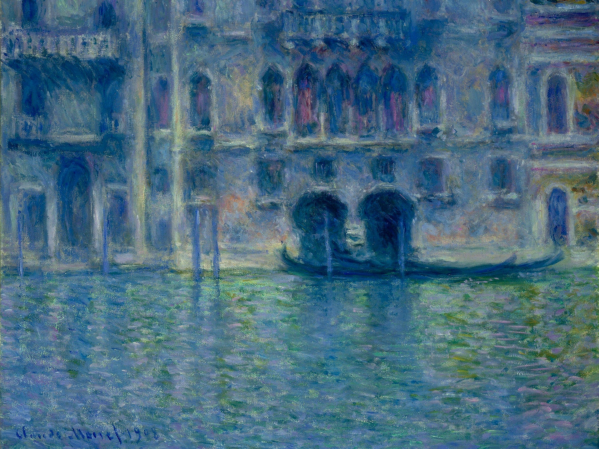 Reproduction du tableau « Palazzo da Mula, Venise - Claude Monet » par Alpha Reproduction en peinture à l’huile