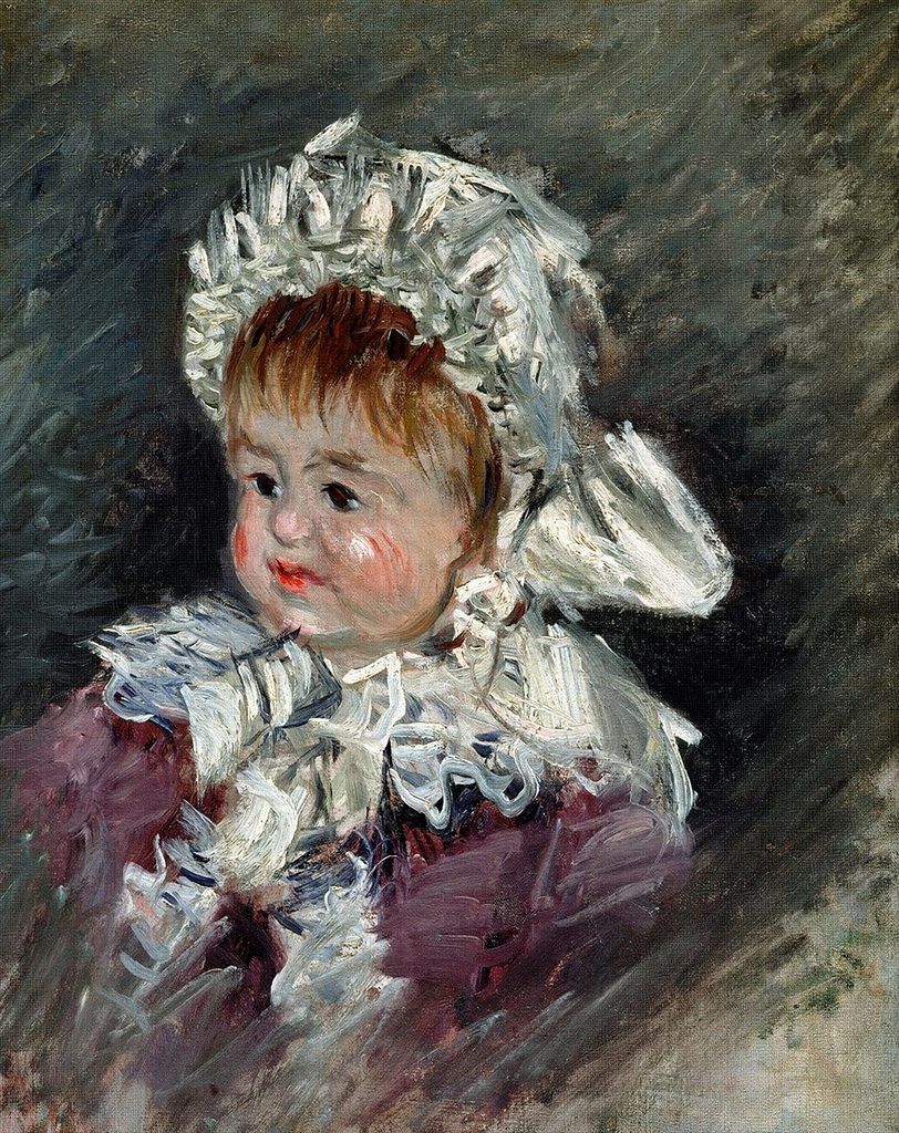 Reproduction du tableau « Portrait de Michel Monet bébé - Claude Monet » par Alpha Reproduction en peinture à l’huile