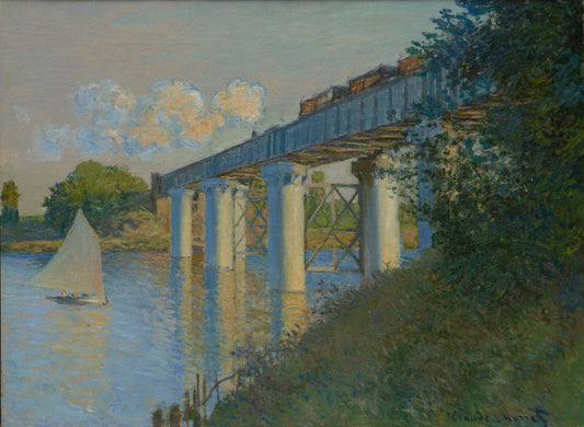 Reproduction du tableau « Le Pont du chemin de fer à Argenteuil - Claude Monet » par Alpha Reproduction en peinture à l’huile