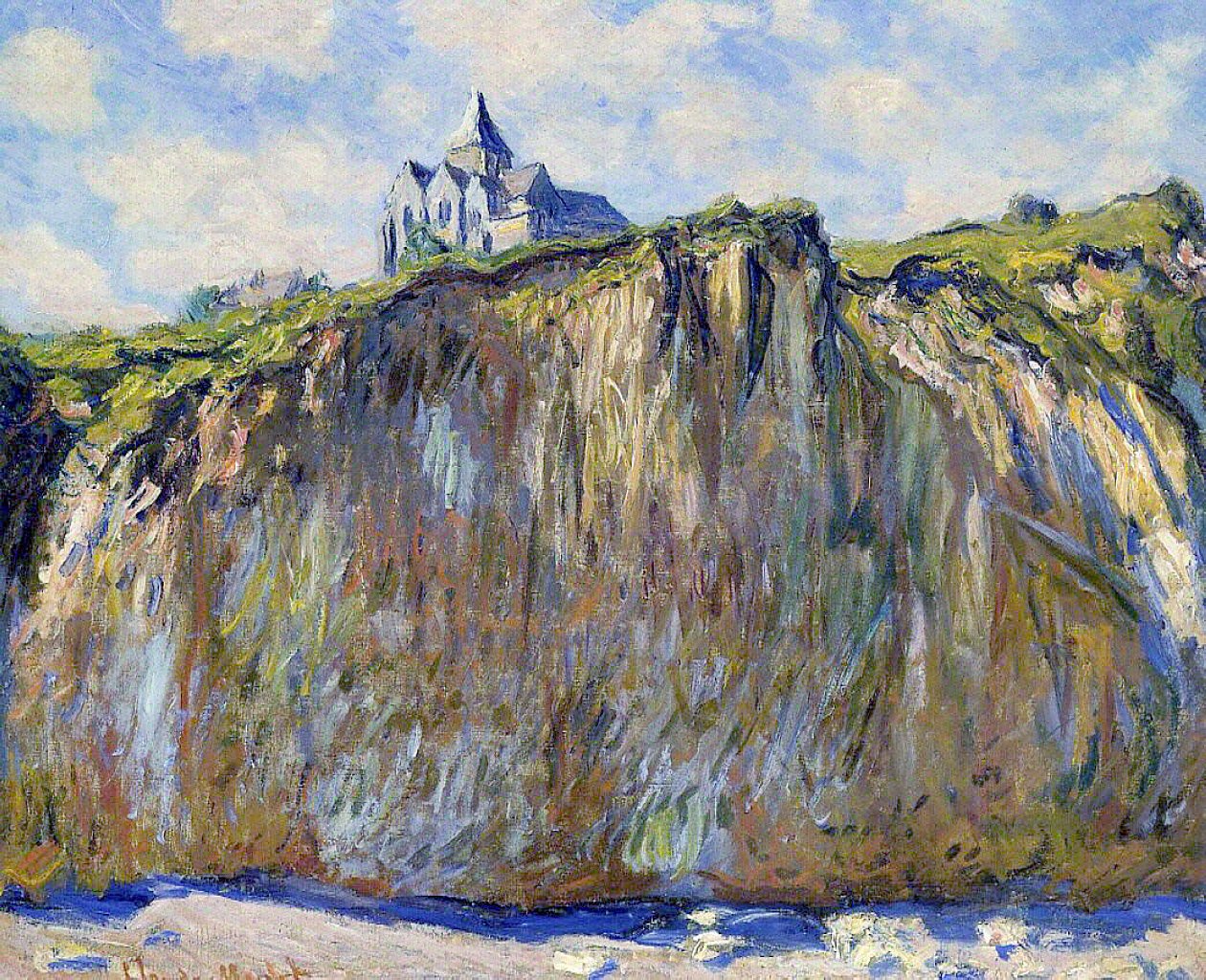 Reproduction du tableau « L'église de Varengeville, effet matinal - Claude Monet » par Alpha Reproduction en peinture à l’huile