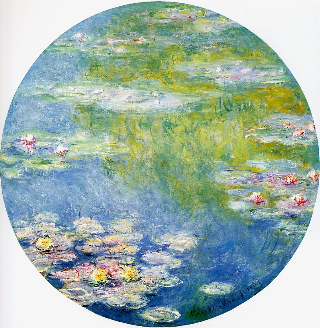 🎨 Кувшинки, 1908 – Клод Моне (круглая версия)