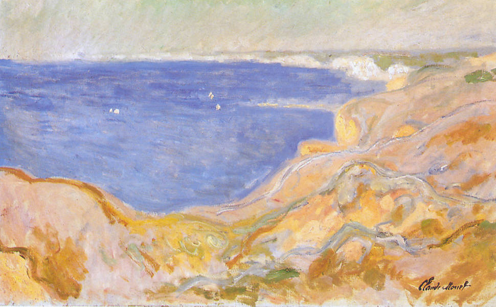 Reproduction du tableau « Falaises à l'est de Pourville - Claude Monet » par Alpha Reproduction en peinture à l’huile