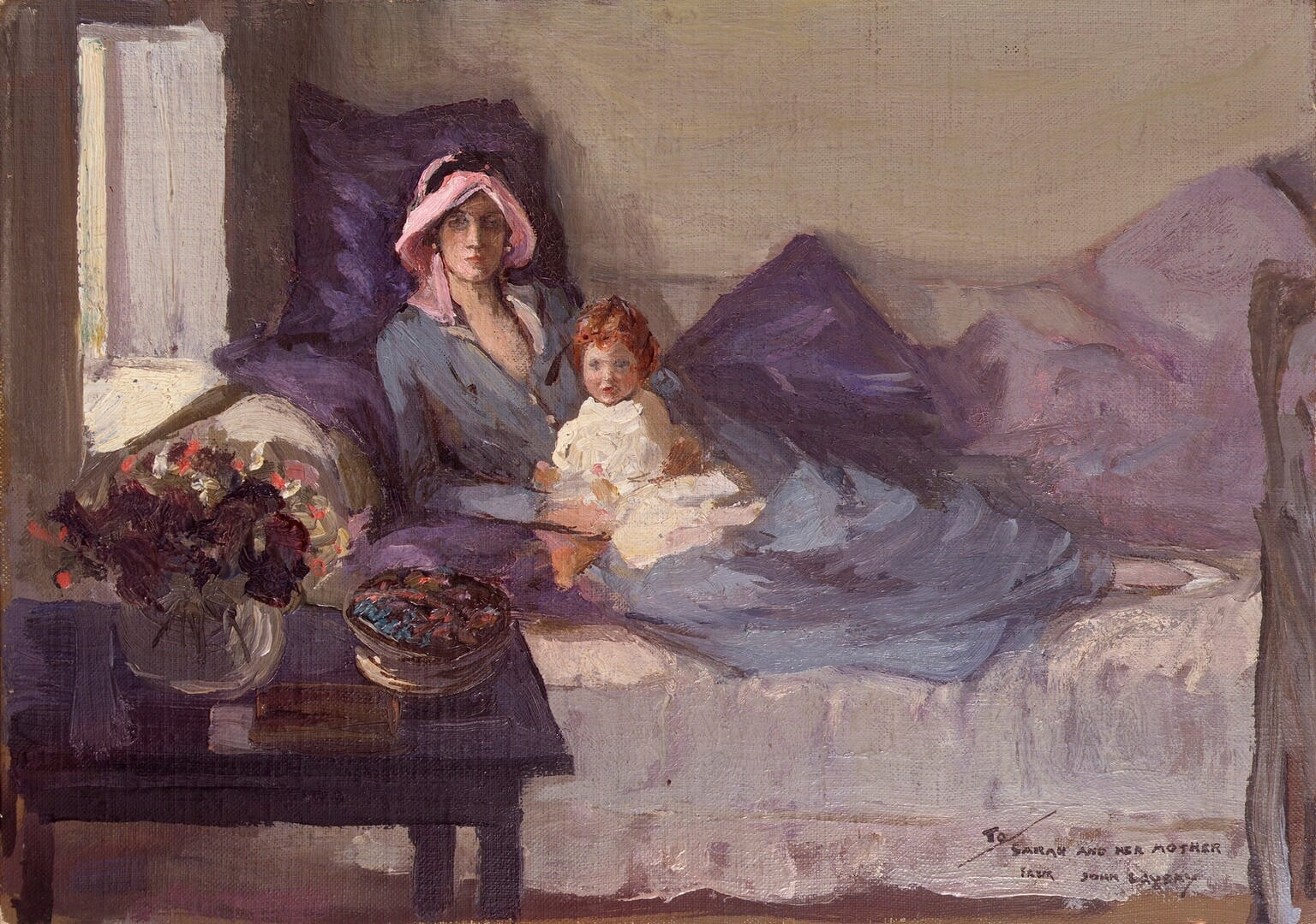 Clémentine Ogilvy Spencer-Churchill (née Hozier), baronne Spencer-Churchill ; Sarah Churchill - John Lavery