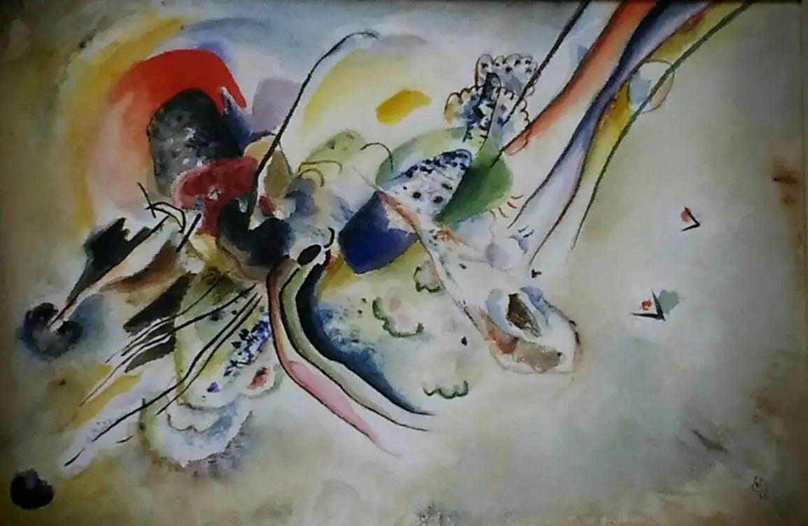 Reproduction du tableau « Composition - Vassily Kandinsky » par Alpha Reproduction en peinture à l’huile