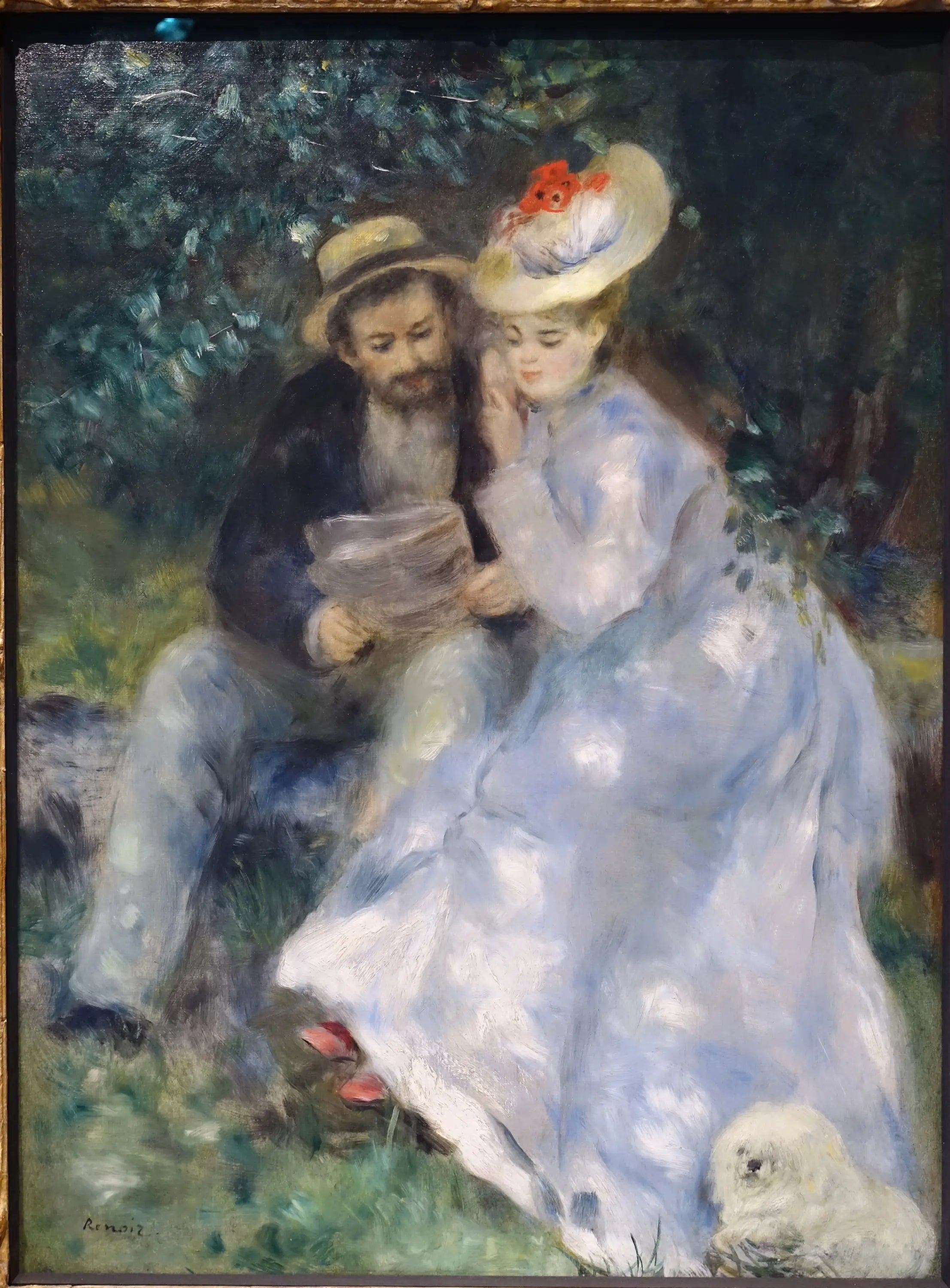 Reproduction du tableau « Confidences - Pierre-Auguste Renoir » par Alpha Reproduction en peinture à l’huile