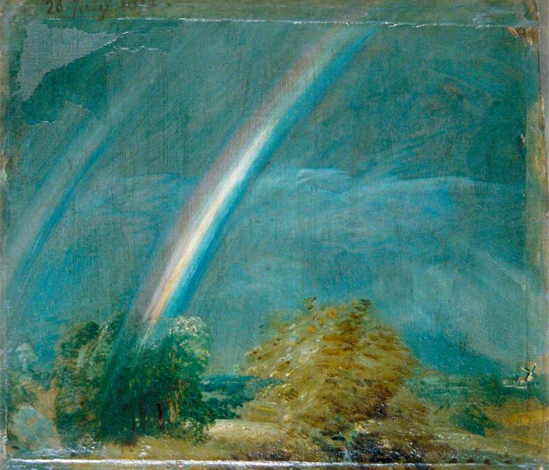 Paysage avec un double arc-en-ciel - John Constable